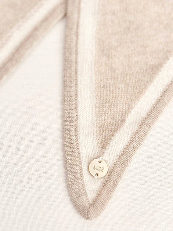 MIRÉ Cashmere Triangle Scarf -Oat