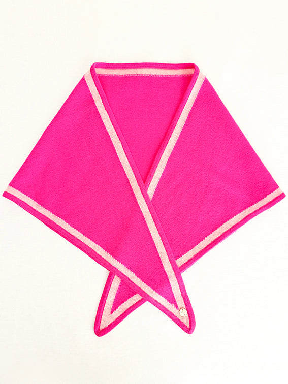 MIRÉ Cashmere Triangle Scarf - Magenta