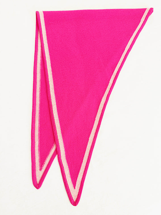 MIRÉ Cashmere Triangle Scarf - Magenta