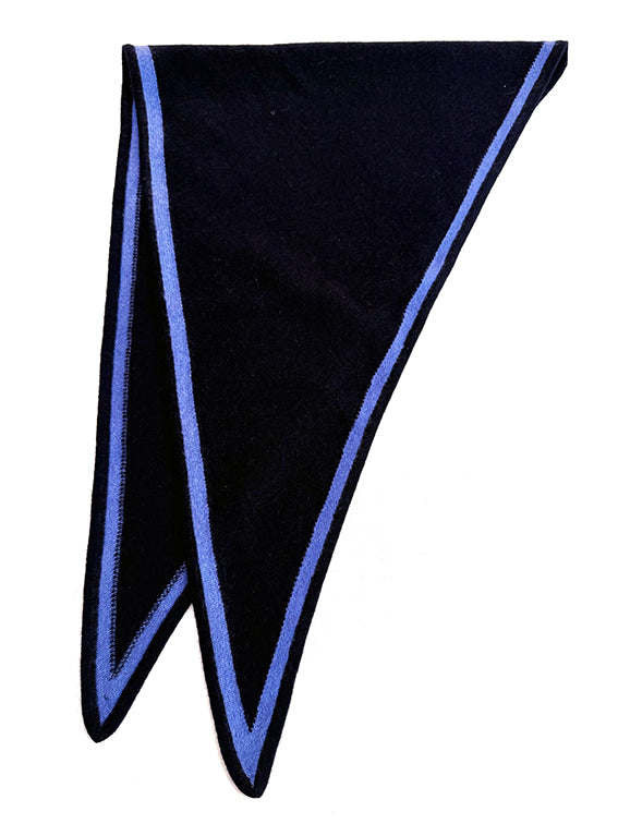 MIRÉ Cashmere Triangle Scarf - Navy