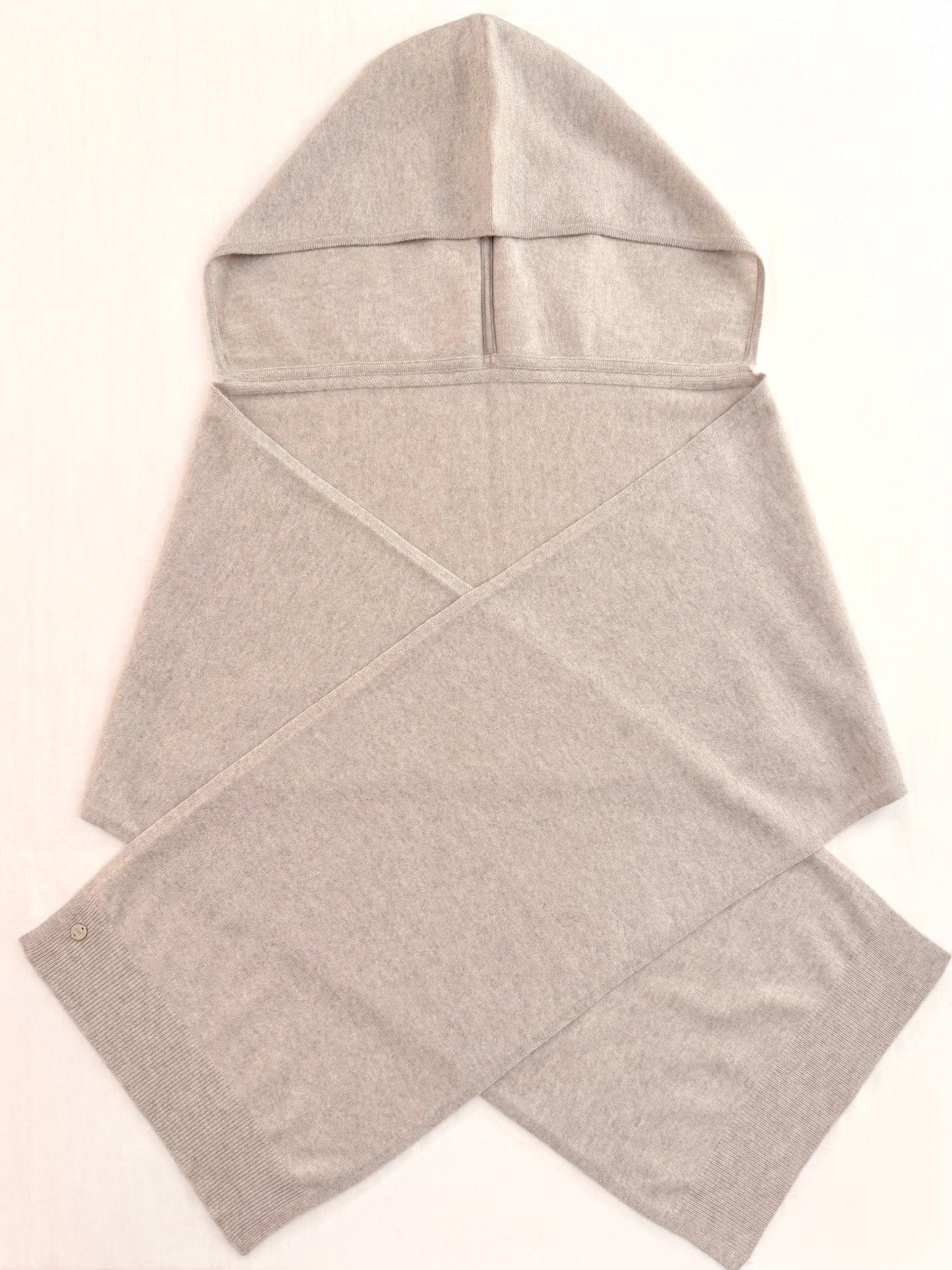 MIRÉ Cashmere Hoodie Scarf - Oat