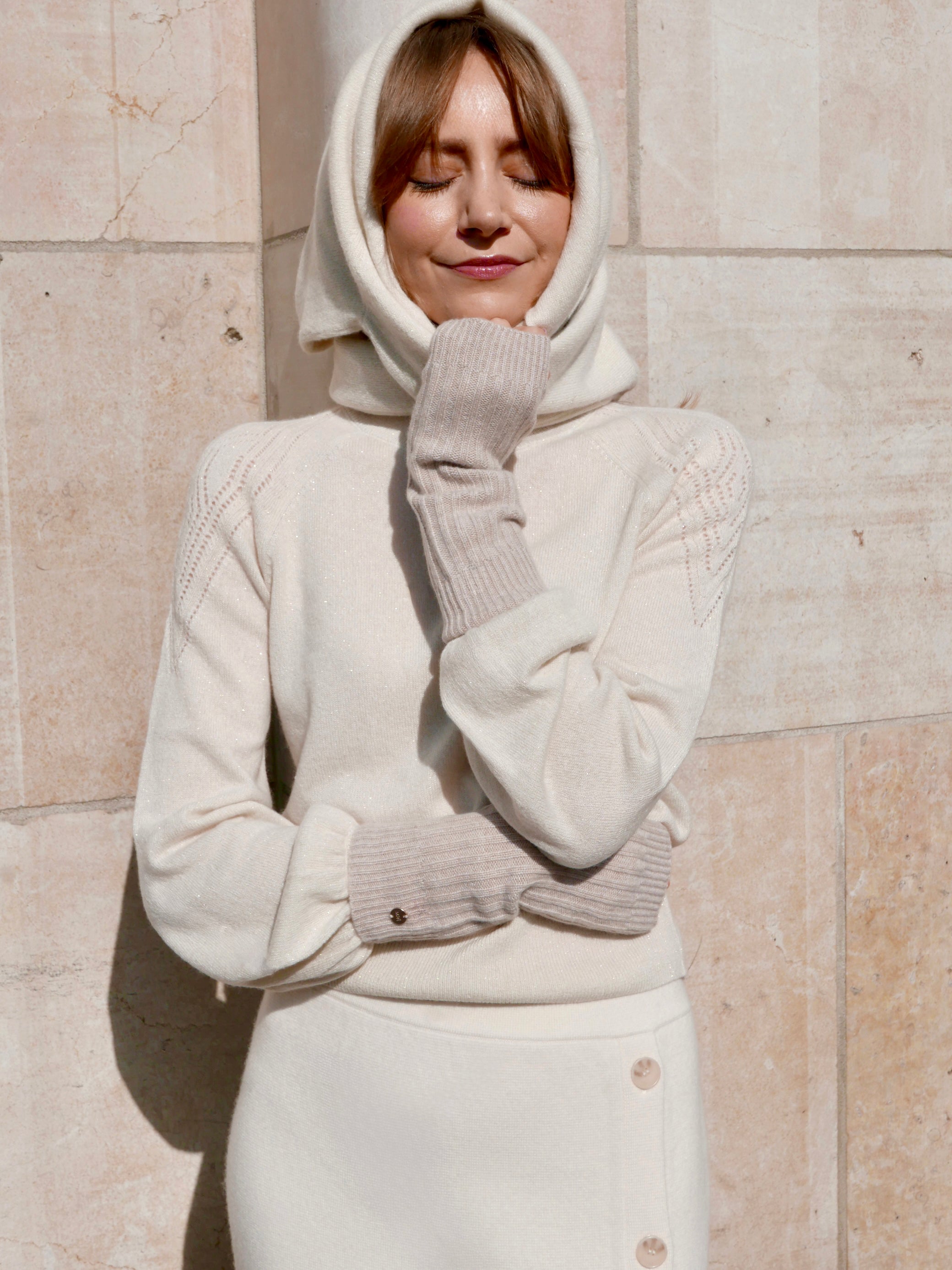 MIRÉ Cashmere Hand Warmers - Oat