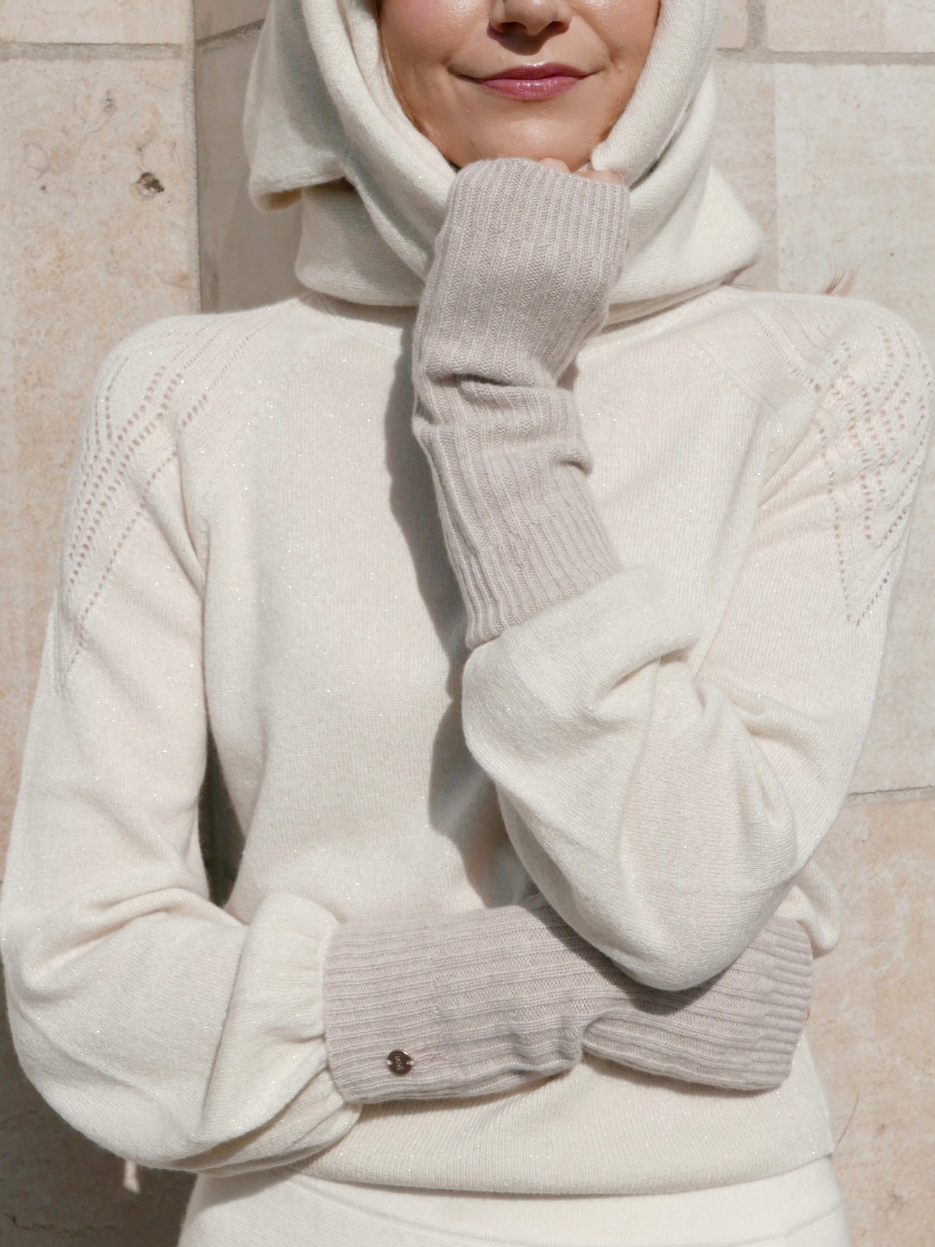 MIRÉ Cashmere Hand Warmers - Oat
