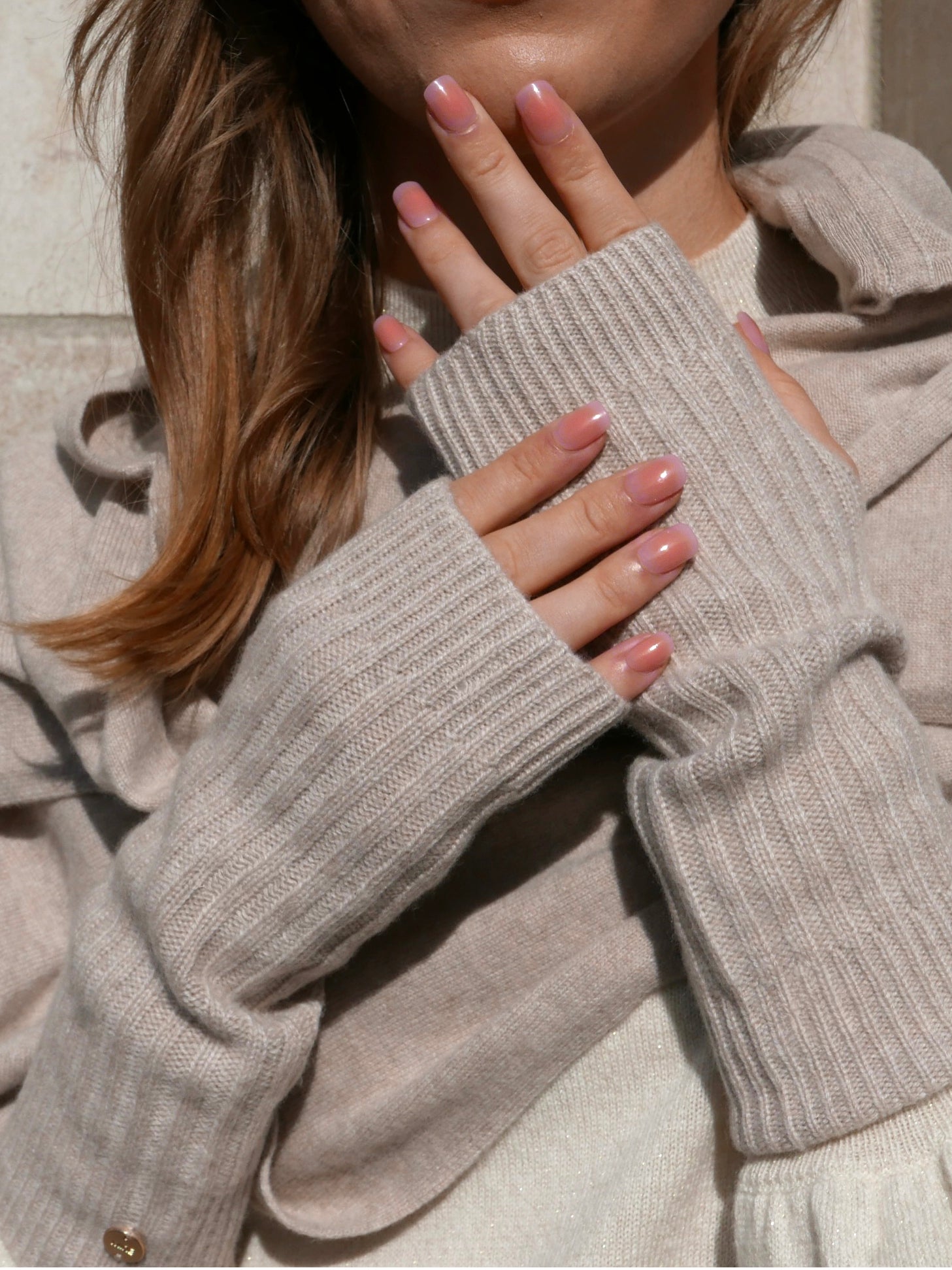 MIRÉ Cashmere Hand Warmers - Oat