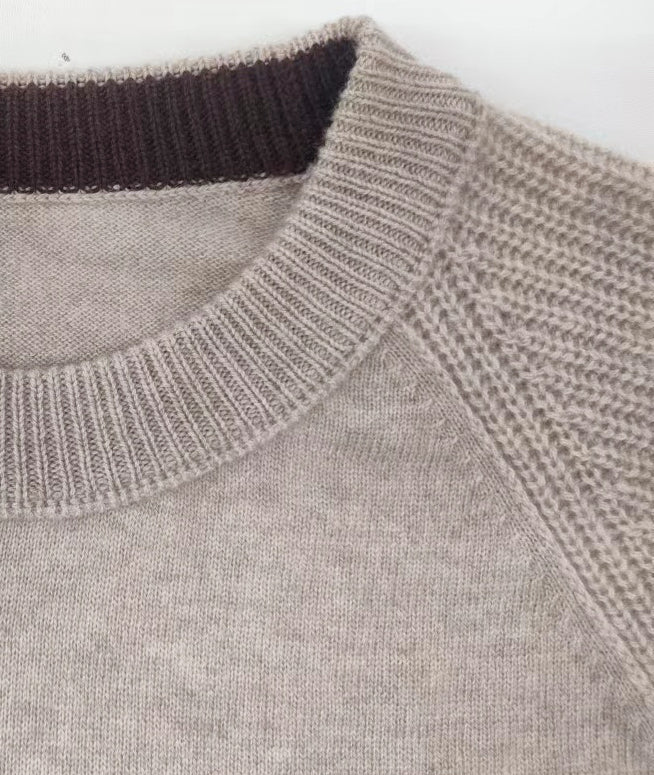 MIRÉ Cashmere Round Neck Sweater - Oat