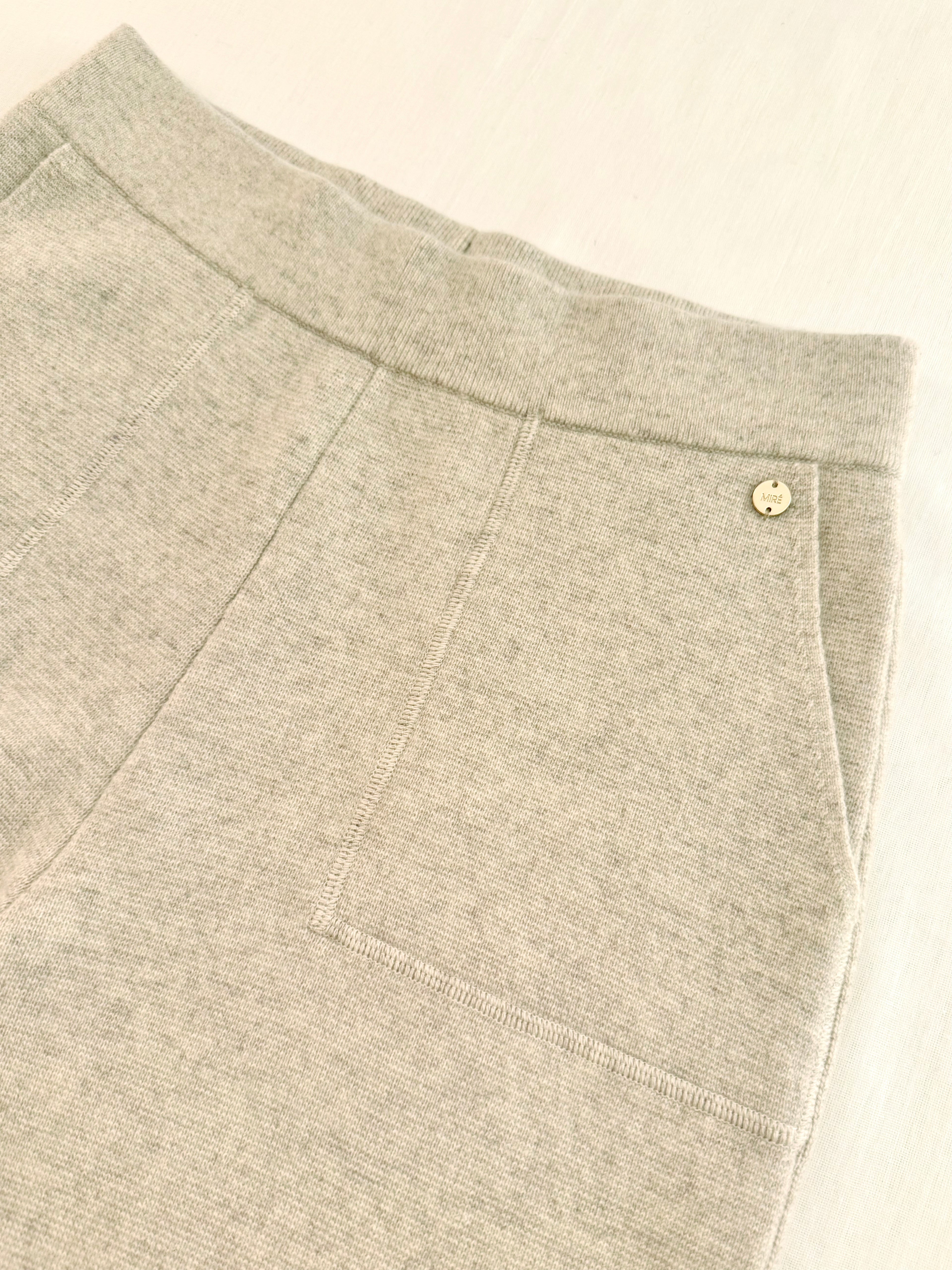 MIRÉ Cashmere Wide Leg Pants - Oat