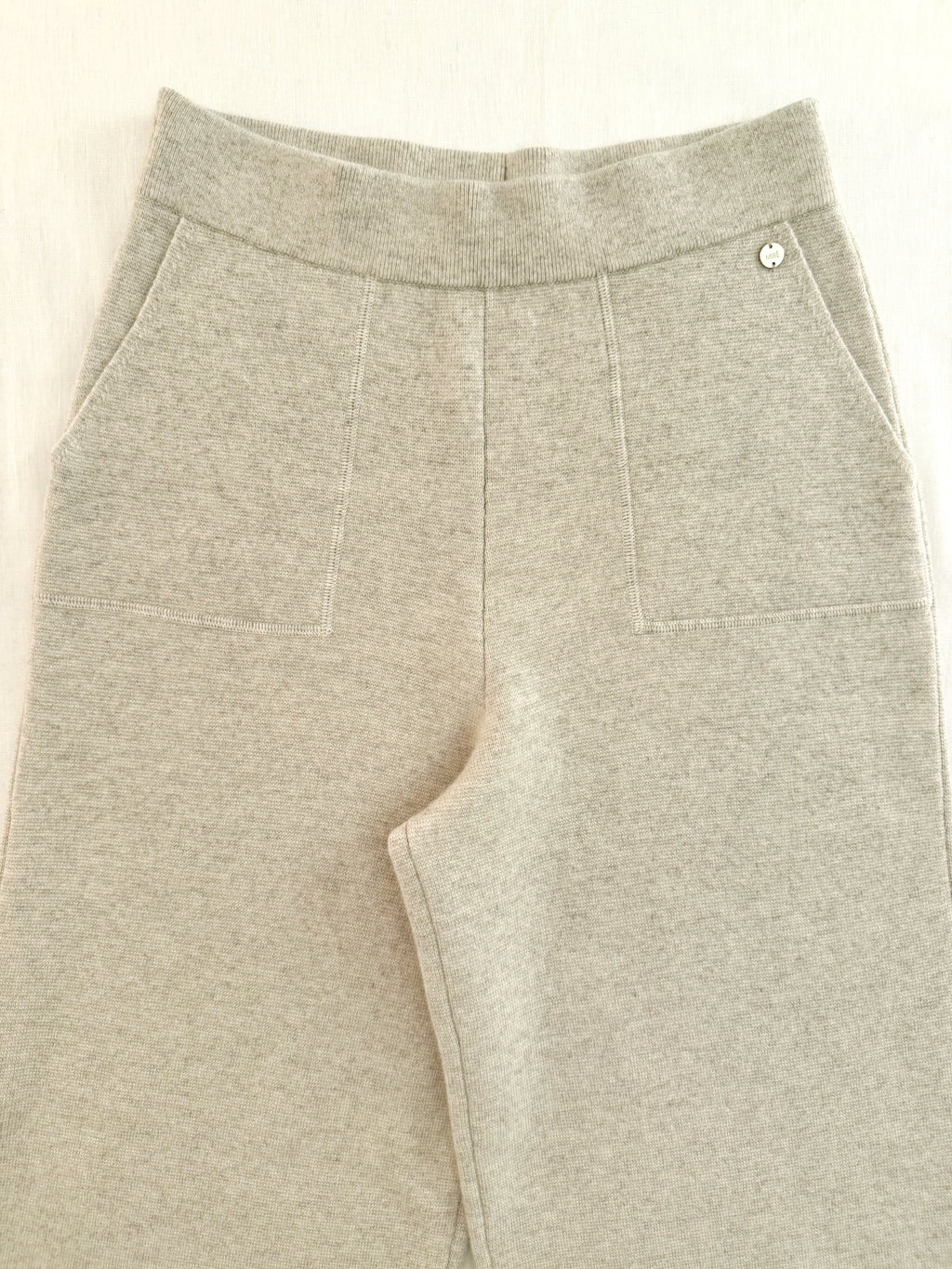 MIRÉ Cashmere Wide Leg Pants - Oat