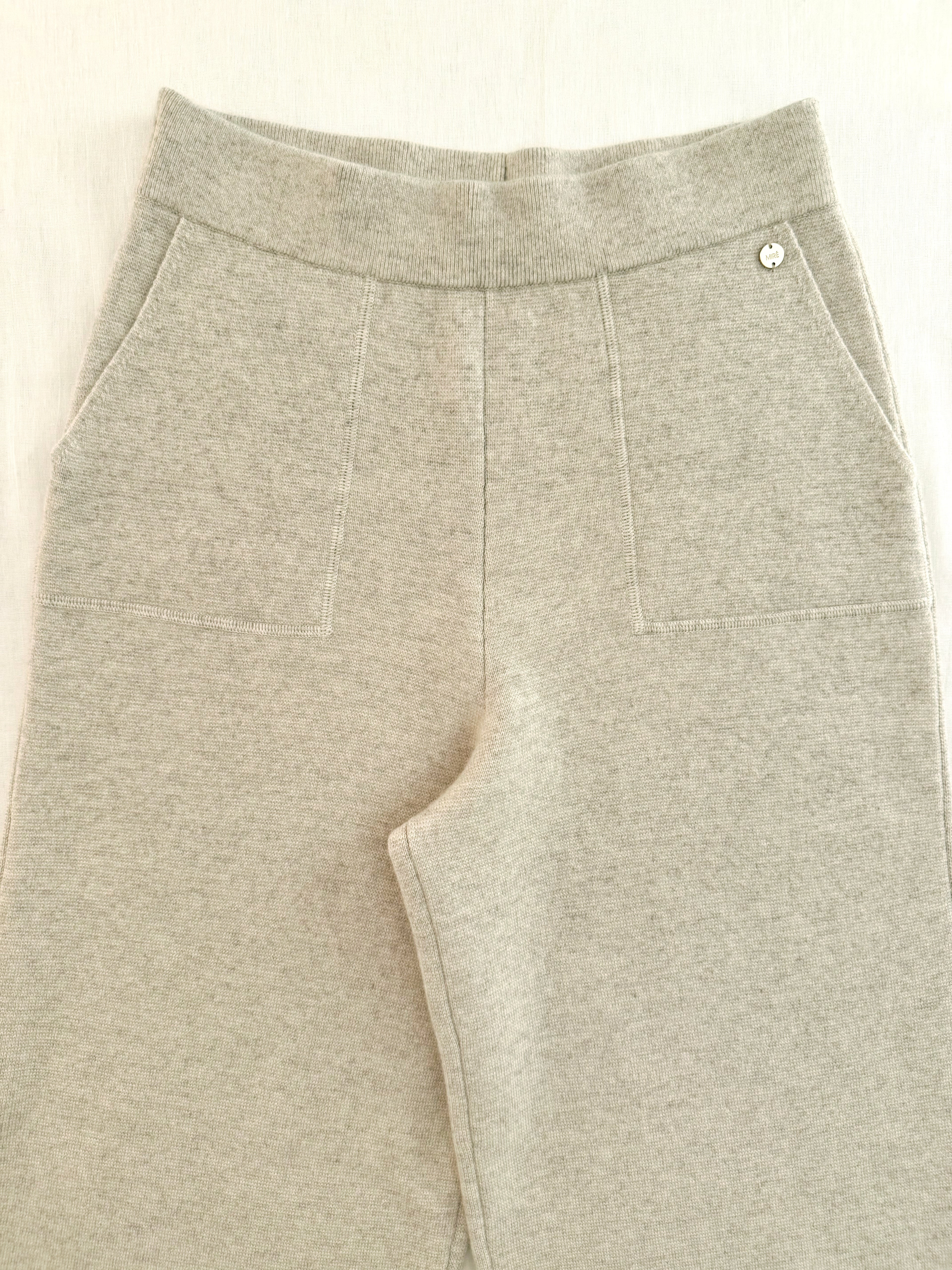 MIRÉ Cashmere Wide Leg Pants - Oat