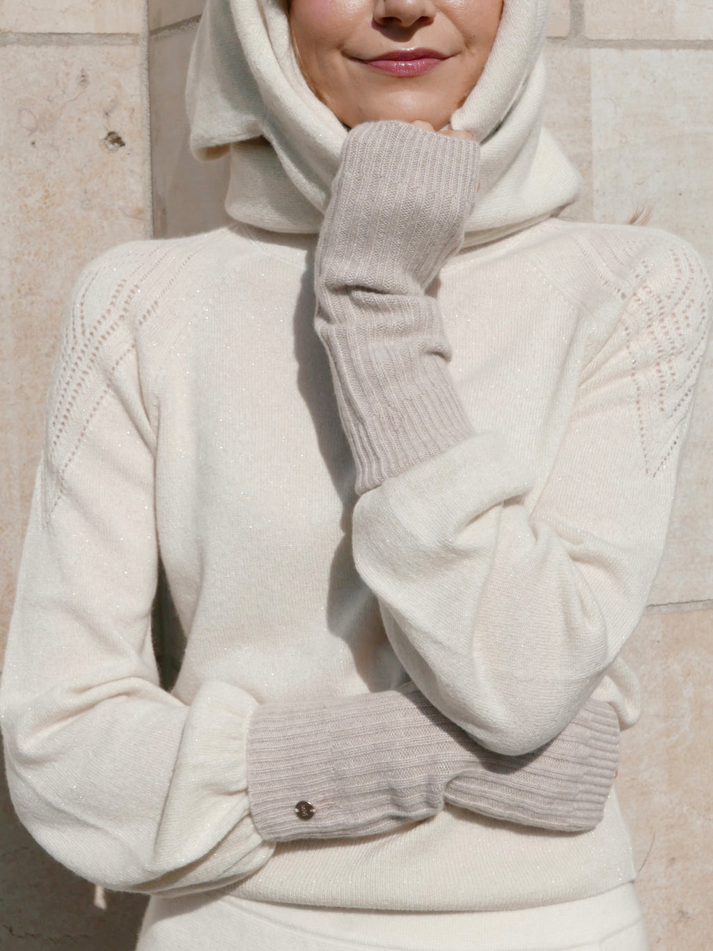 MIRÉ Cashmere Hand Warmers - Oat