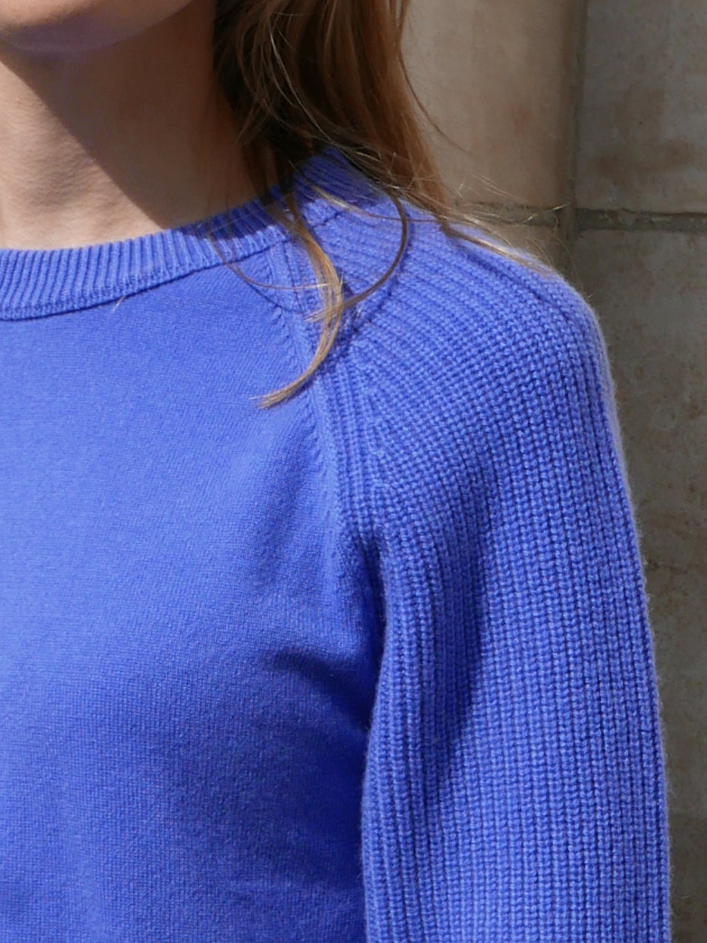 MIRÉ Cashmere Round Neck Sweater - Sky blue