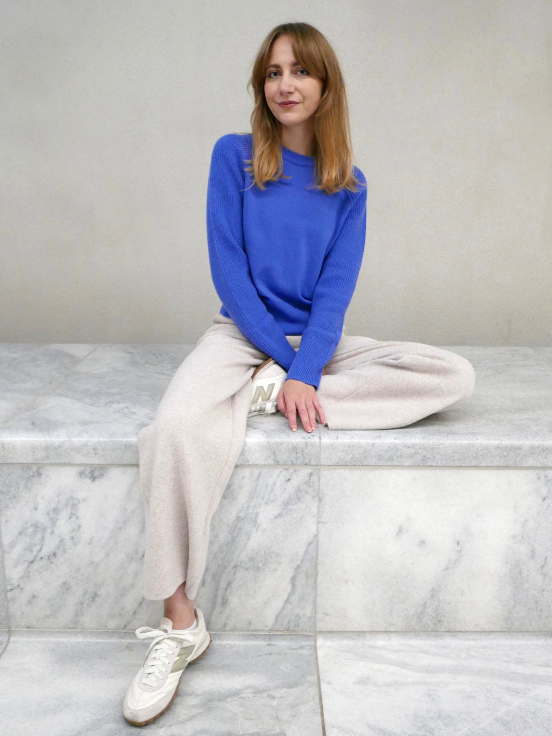 MIRÉ Cashmere Wide Leg Pants - Oat