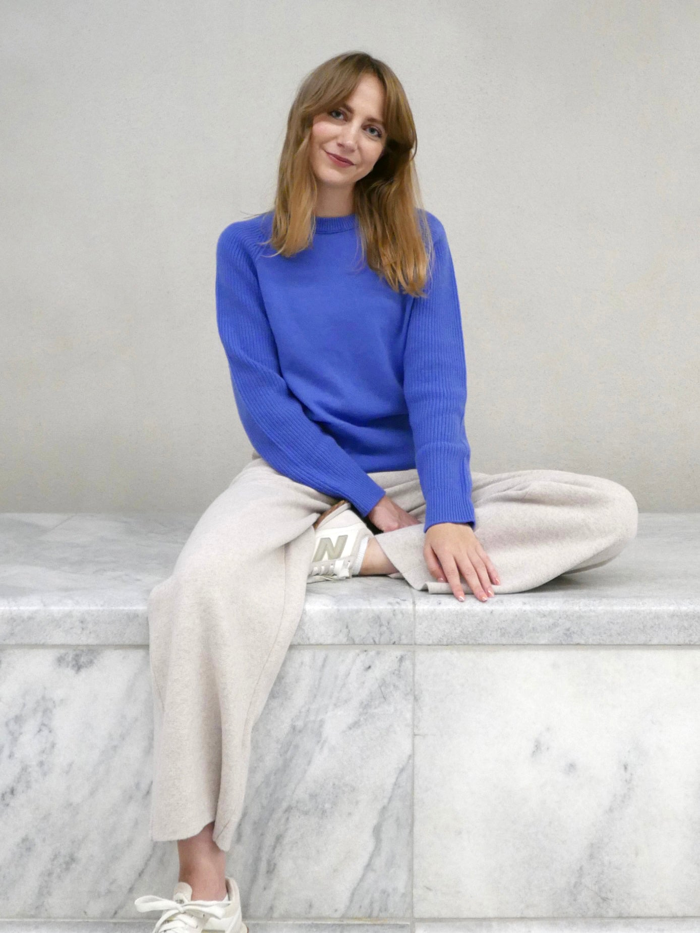 MIRÉ Cashmere Wide Leg Pants - Oat