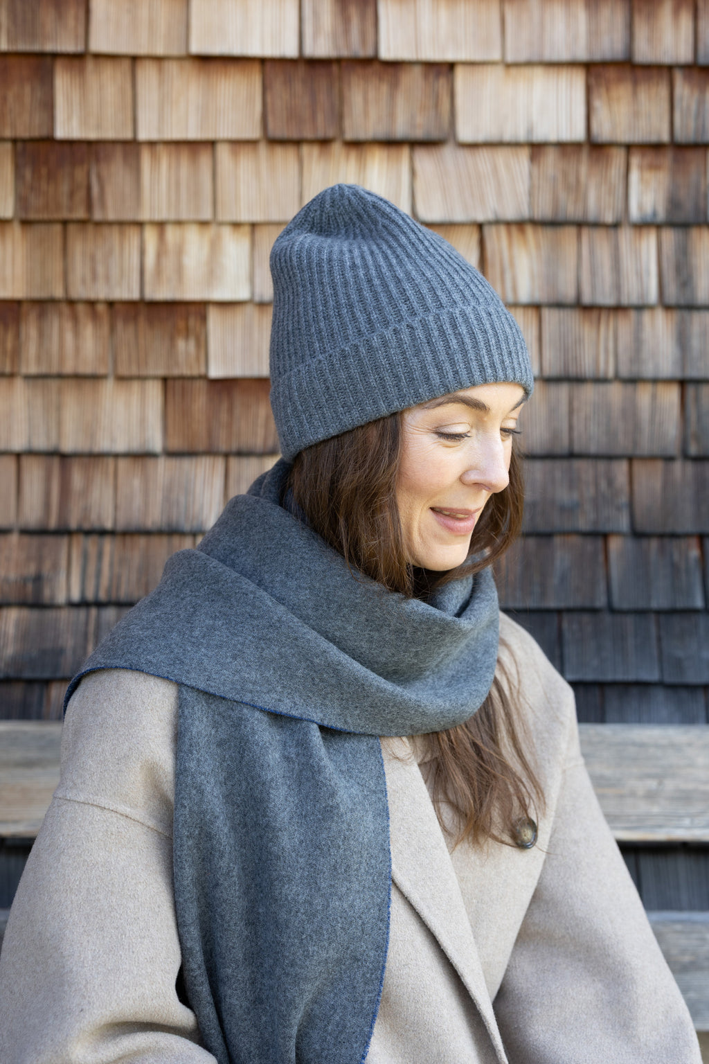MIRÉ Cashmere Beanie - Grey