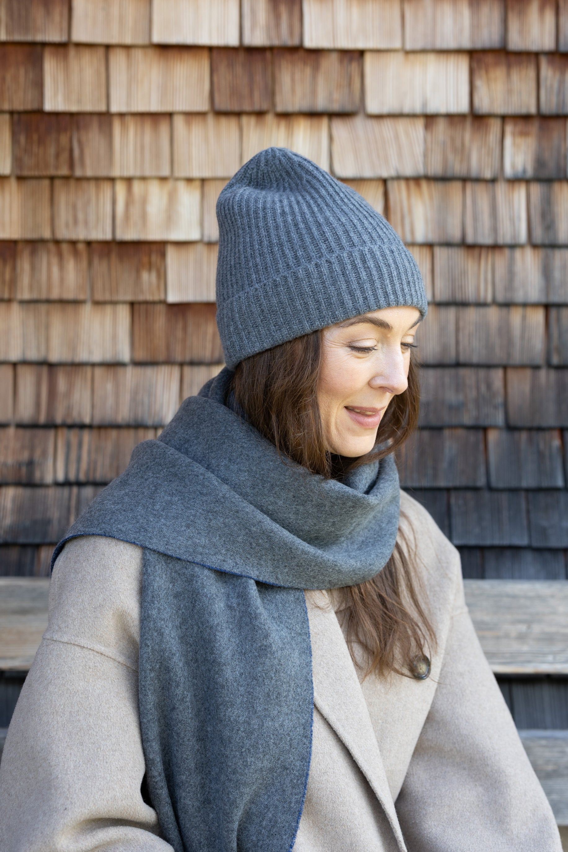 MIRÉ Cashmere Beanie - Grey
