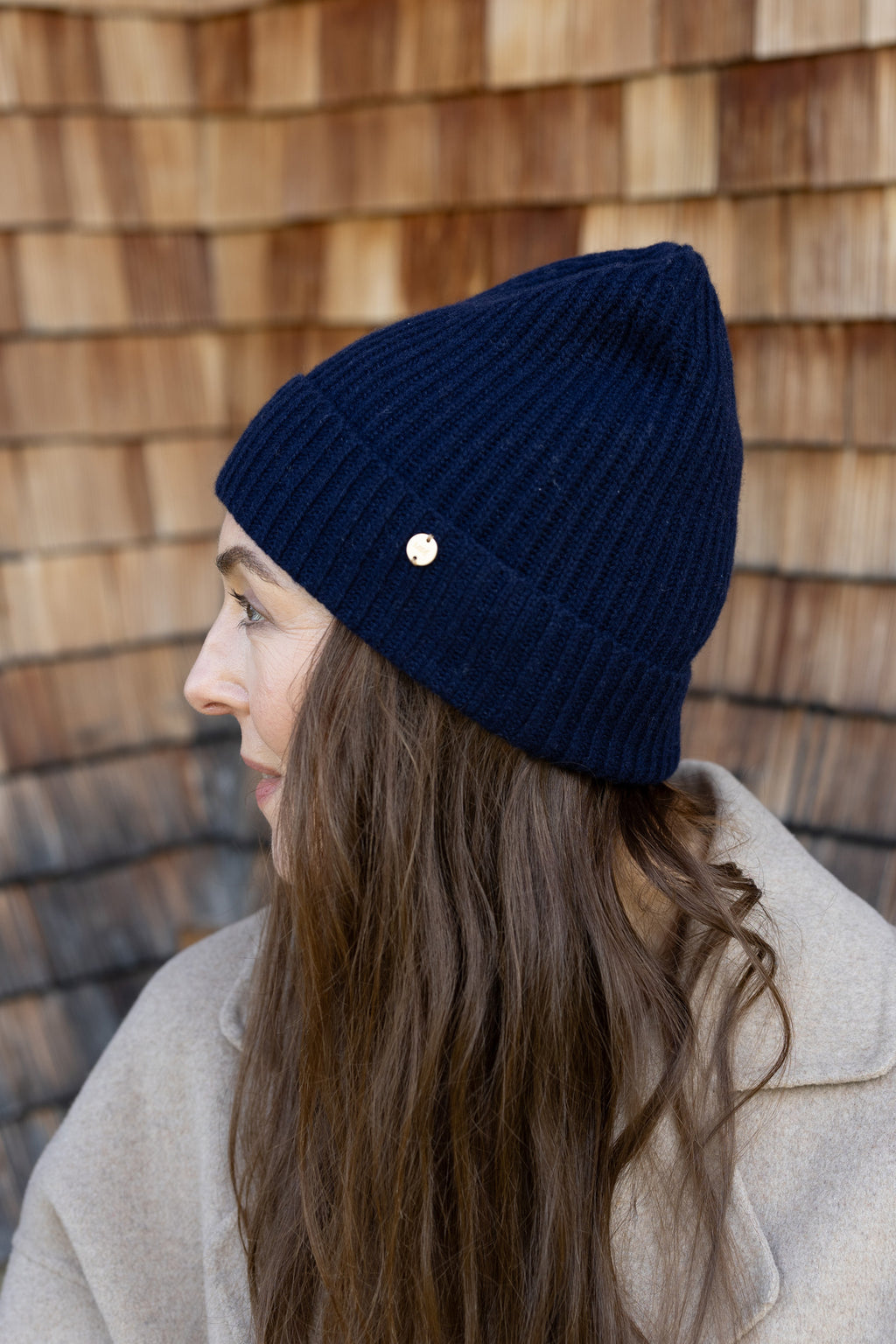MIRÉ Cashmere Beanie - Navy