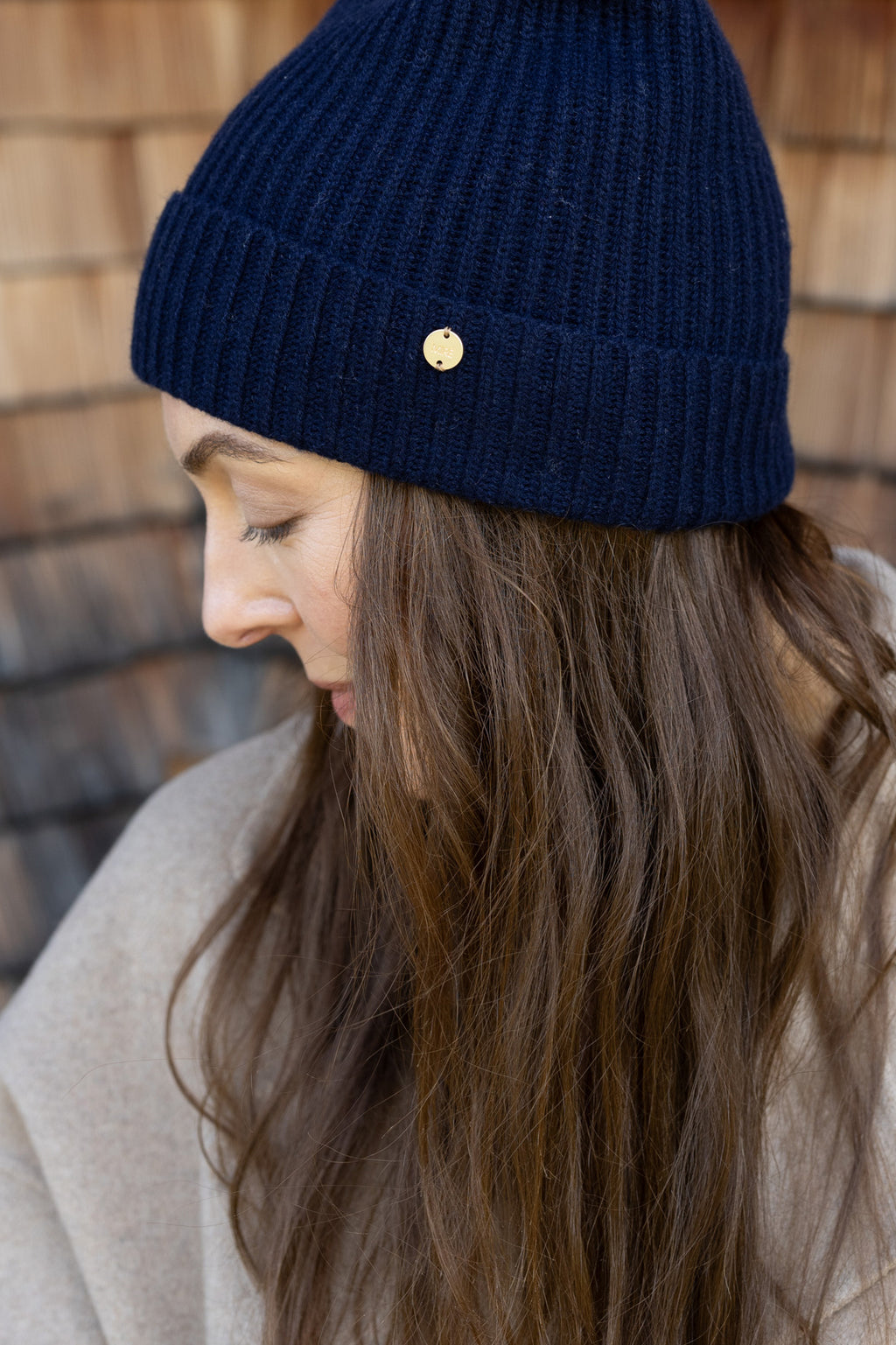 MIRÉ Cashmere Beanie - Navy