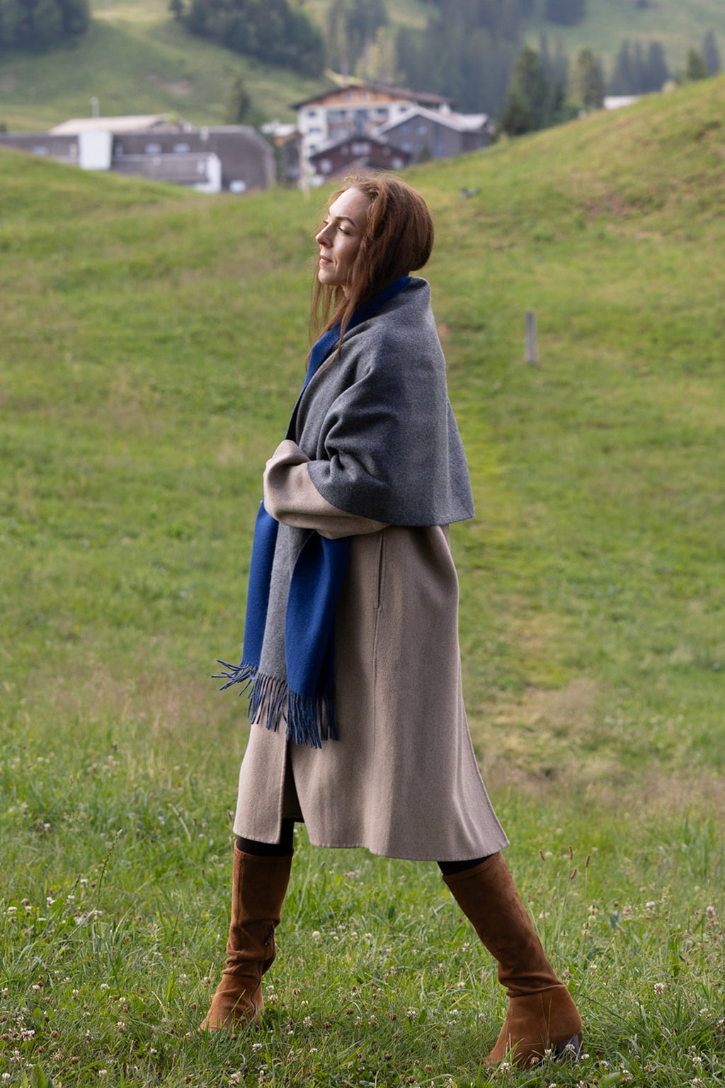 MIRÉ Kaschmir-Rundhalspullover - Himmelblau