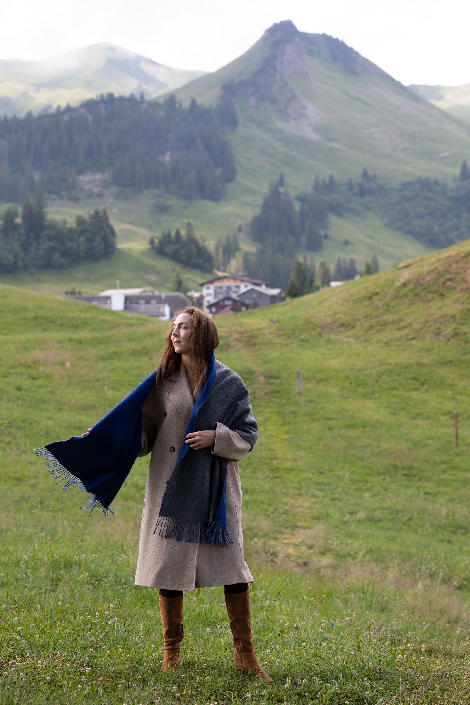 MIRÉ Kaschmir-Rundhalspullover - Himmelblau