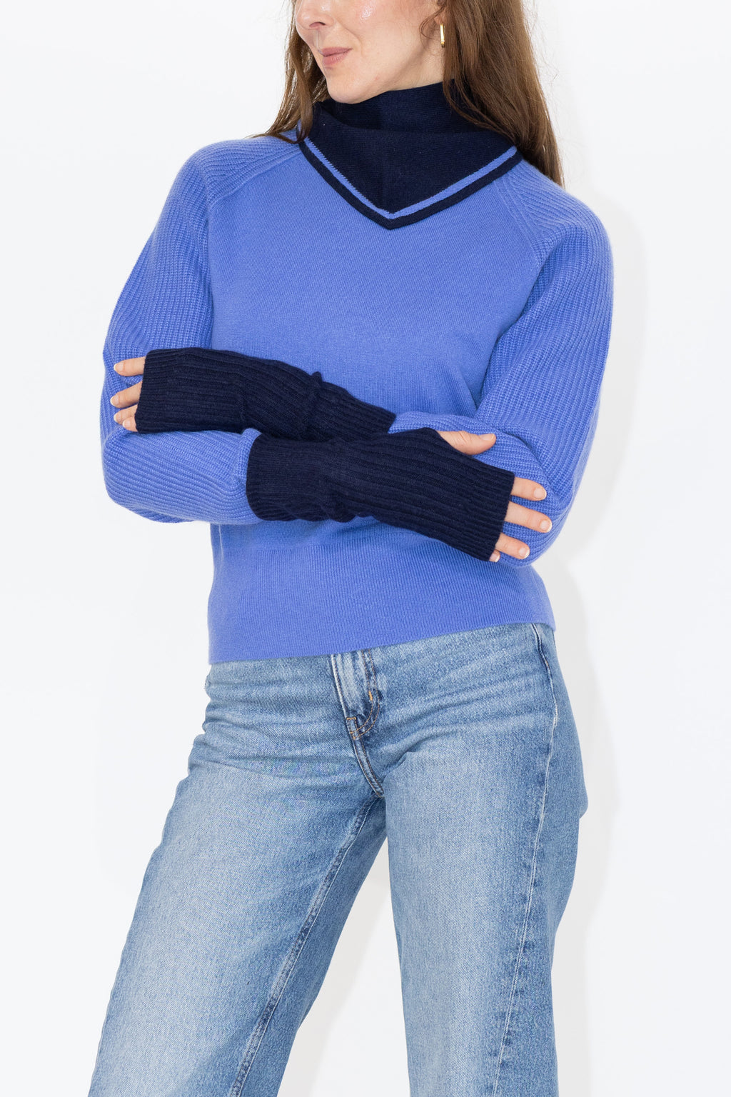 MIRÉ Cashmere Hand Warmers - Navy