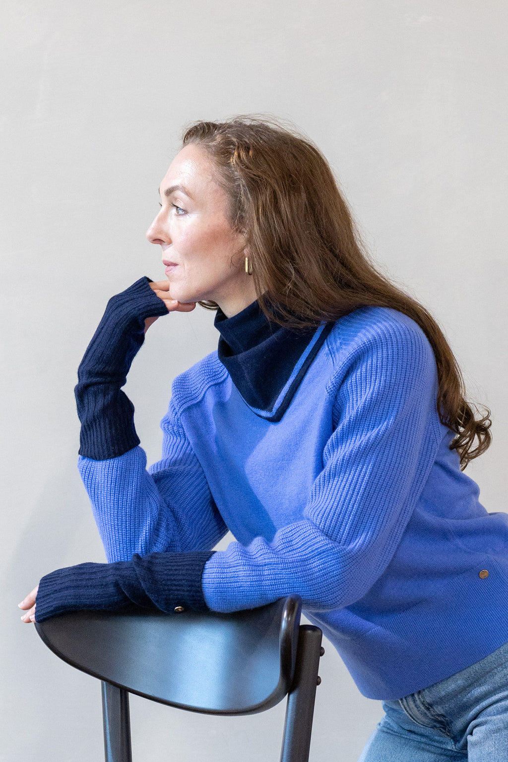 MIRÉ Cashmere Hand Warmers - Navy