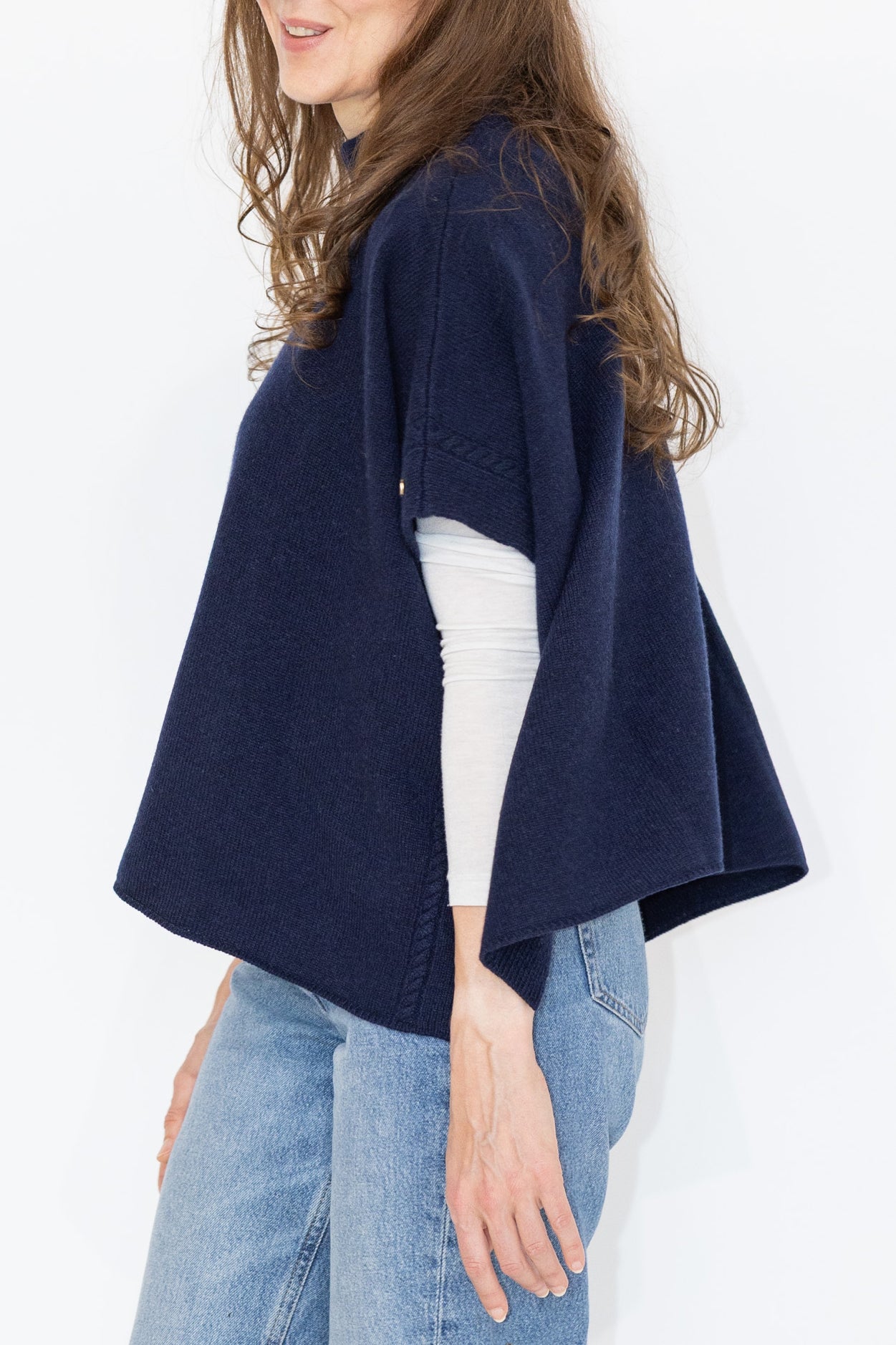 Pull en cachemire intarsia cœur MIRÉ - Écru avec cœurs rouges