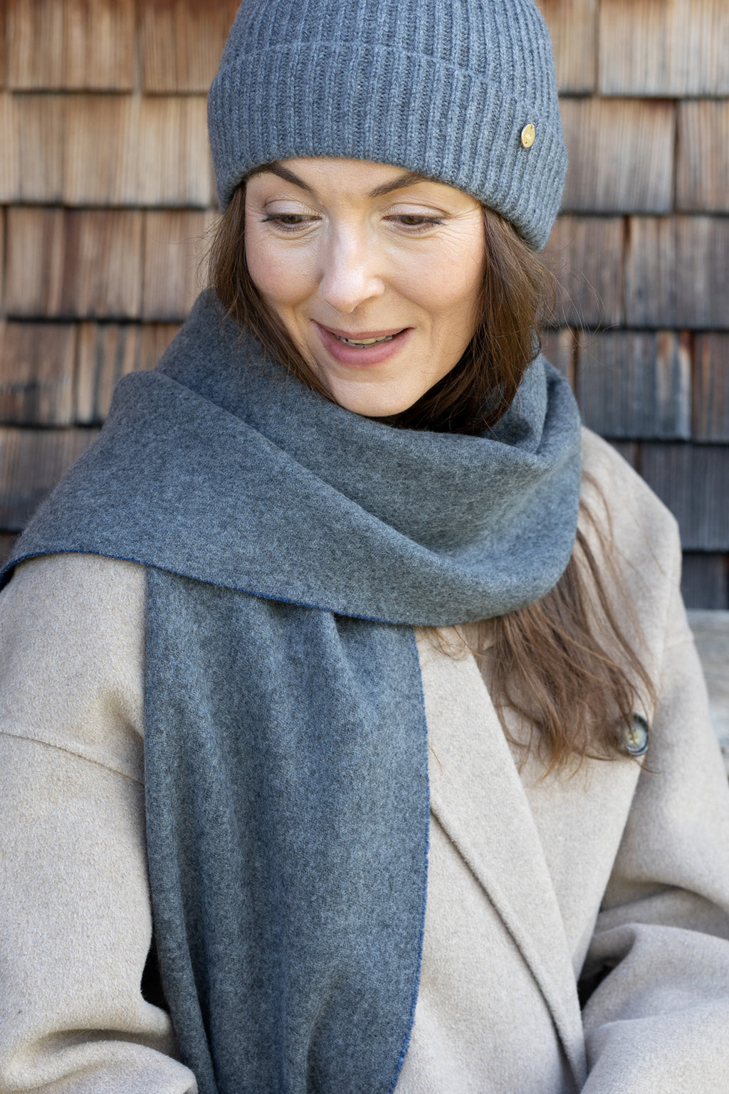 MIRÉ Cashmere Beanie - Grey