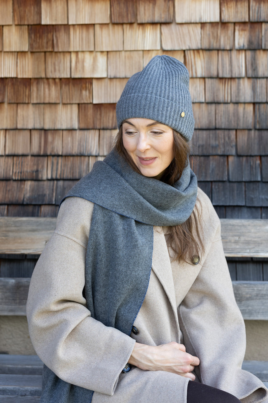 MIRÉ Cashmere Beanie - Grey
