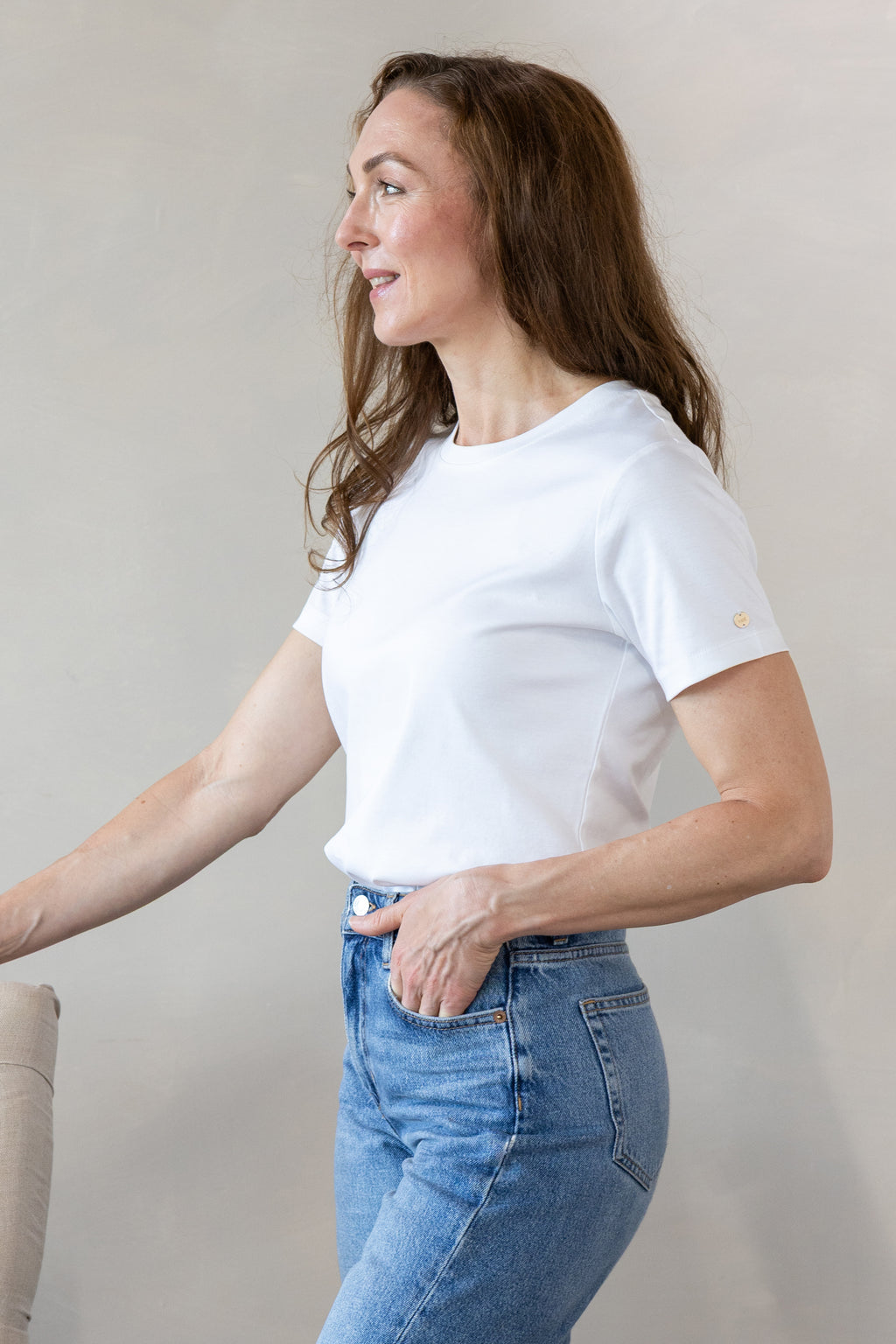MIRÉ 100% Cotton T shirt - White