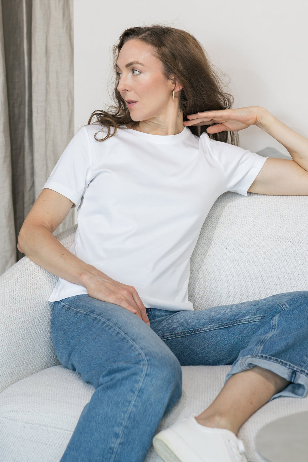 MIRÉ 100% Cotton T shirt - White